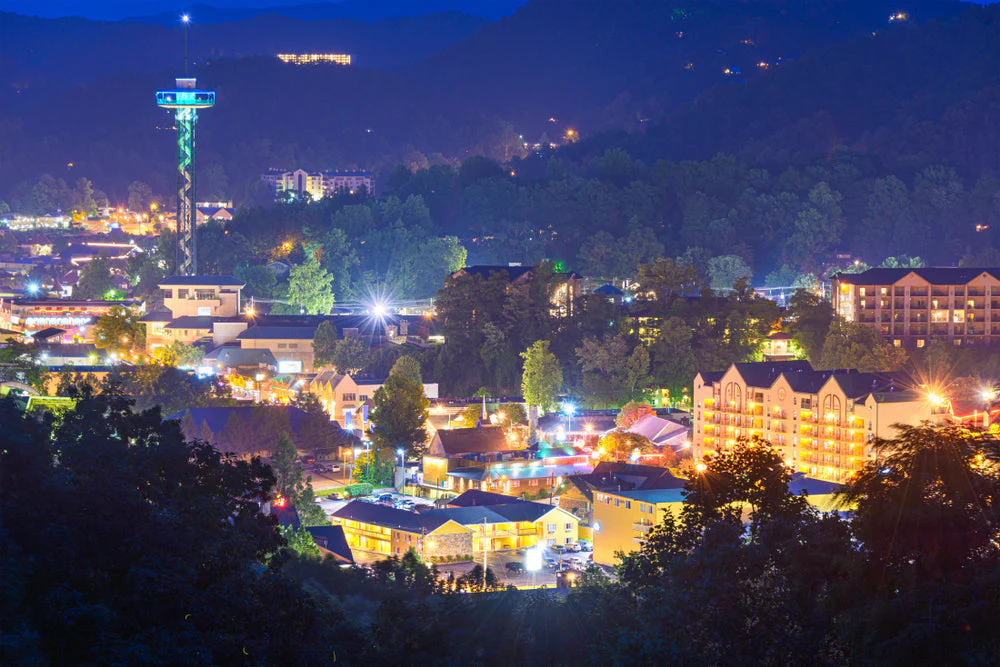 Downtown Gatlinburg in the Smoky Mountains