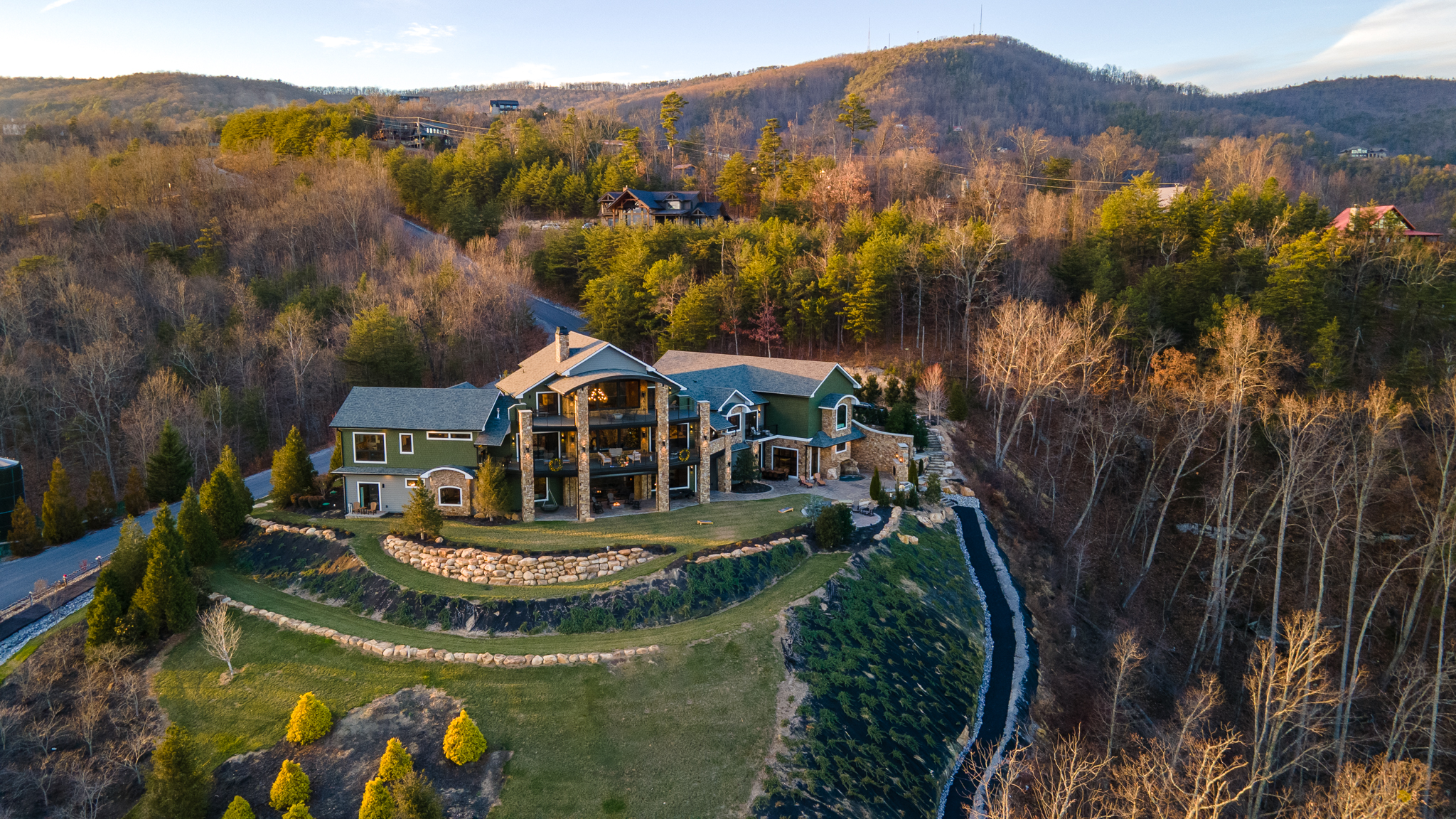 Corporate retreat setting in the mountains
